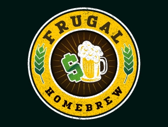 Frugal Homebrew logo design by aryamaity