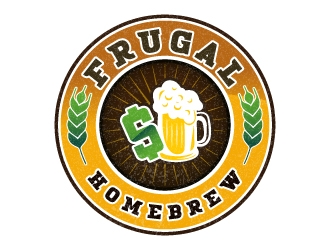 Frugal Homebrew logo design by aryamaity