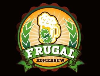 Frugal Homebrew logo design by aryamaity