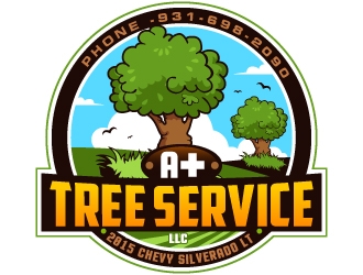 A  Tree Service, LLC logo design by Suvendu