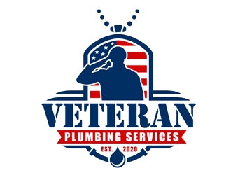 Veteran Plumbing Services logo design by DreamLogoDesign