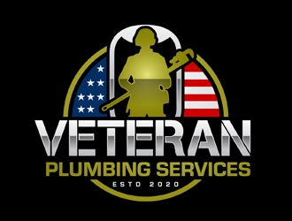 Veteran Plumbing Services logo design by DreamLogoDesign