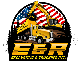 E & R Excavating & Trucking Inc. logo design by scriotx