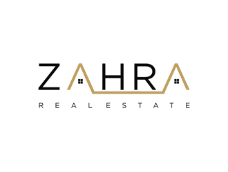 Zahra Real Estate logo design by clayjensen