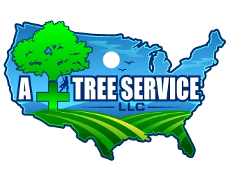 A  Tree Service, LLC logo design by Suvendu