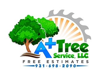 A  Tree Service, LLC logo design by Webphixo