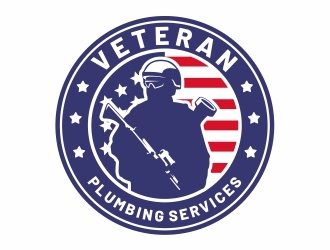 Veteran Plumbing Services logo design by Mardhi