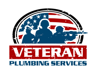 Veteran Plumbing Services logo design by cintoko