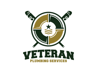 Veteran Plumbing Services logo design by ekitessar