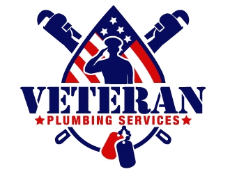 Veteran Plumbing Services logo design by PMG