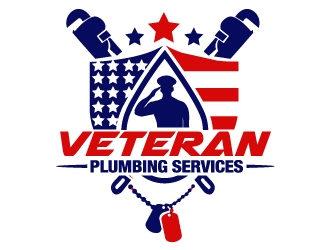 Veteran Plumbing Services logo design by PMG