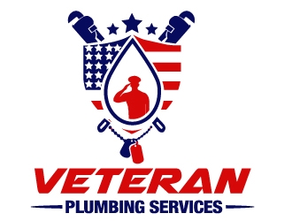 Veteran Plumbing Services logo design by PMG