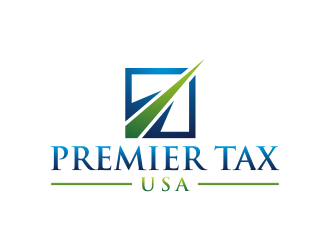 Premier Tax USA logo design by p0peye