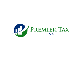 Premier Tax USA logo design by pakNton