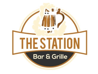 The Station Bar & Grille logo design by faraz