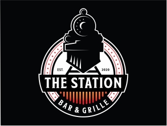 The Station Bar & Grille logo design by Mardhi