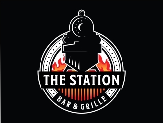 The Station Bar & Grille logo design by Mardhi