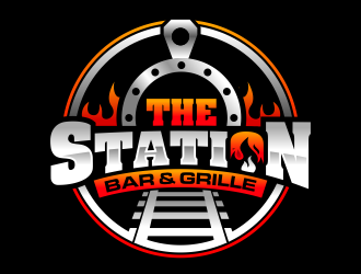 The Station Bar & Grille logo design by ingepro