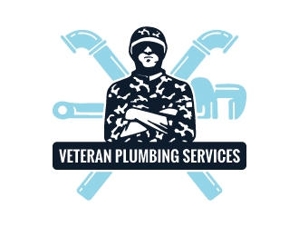 Veteran Plumbing Services logo design by japon