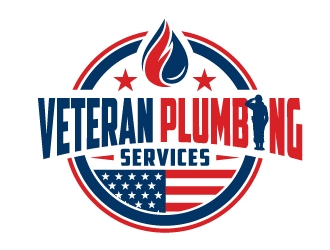 Veteran Plumbing Services logo design by ORPiXELSTUDIOS