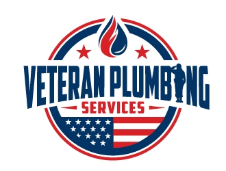 Veteran Plumbing Services logo design by ORPiXELSTUDIOS