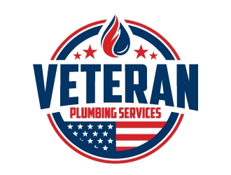 Veteran Plumbing Services logo design by ORPiXELSTUDIOS