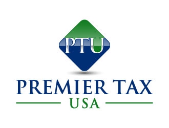 Premier Tax USA logo design by pixalrahul