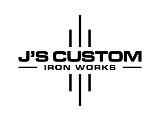 J’s Custom Iron Works logo design by p0peye