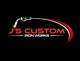 J’s Custom Iron Works logo design by qqdesigns