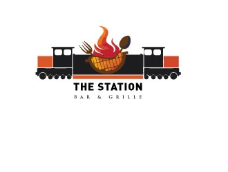 The Station Bar & Grille logo design by faraz