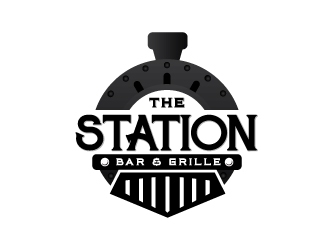 The Station Bar & Grille logo design by emberdezign