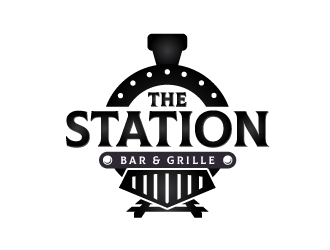 The Station Bar & Grille logo design by emberdezign