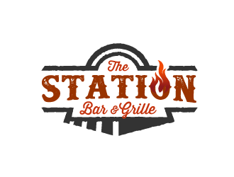 The Station Bar & Grille logo design by SOLARFLARE