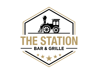 The Station Bar & Grille logo design by done