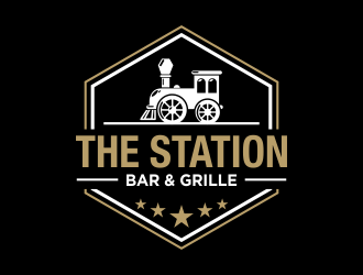 The Station Bar & Grille logo design by done