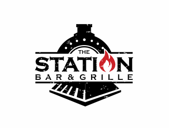 The Station Bar & Grille logo design by kimora