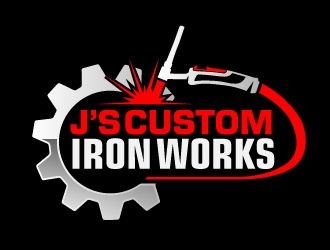 J’s Custom Iron Works logo design by AamirKhan