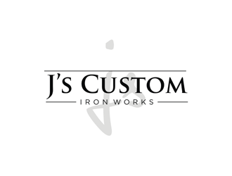 J’s Custom Iron Works logo design by clayjensen