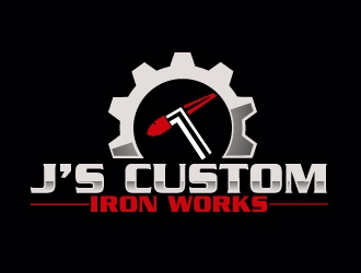 J’s Custom Iron Works logo design by AamirKhan