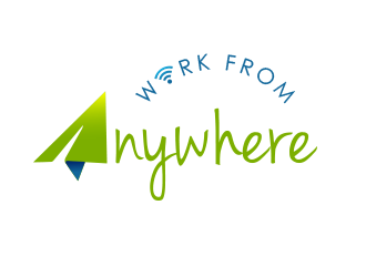 Work From Anywhere [Global] logo design by BeDesign