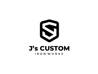 J’s Custom Iron Works logo design by elmydesign