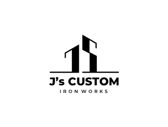 J’s Custom Iron Works logo design by elmydesign