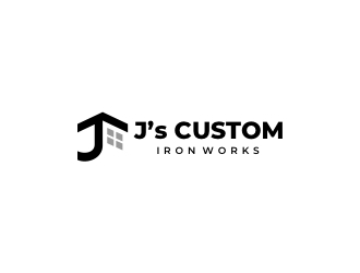 J’s Custom Iron Works logo design by elmydesign