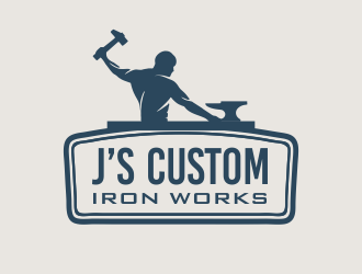 J’s Custom Iron Works logo design by YONK