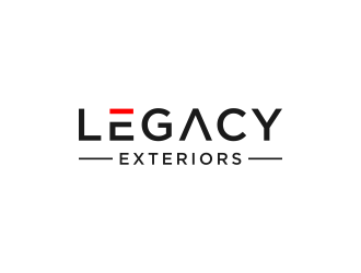 Legacy Exteriors logo design by haidar