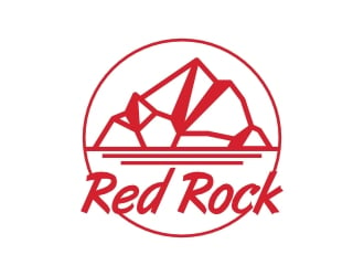 Red Rock logo design by shikuru