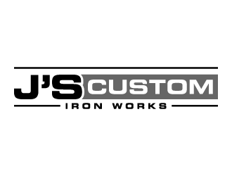 J’s Custom Iron Works logo design by denfransko