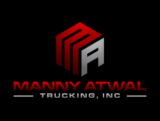 Manny Atwal Trucking, Inc logo design by p0peye