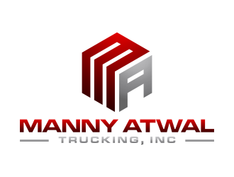 Manny Atwal Trucking, Inc logo design by p0peye