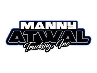 Manny Atwal Trucking, Inc logo design by aryamaity